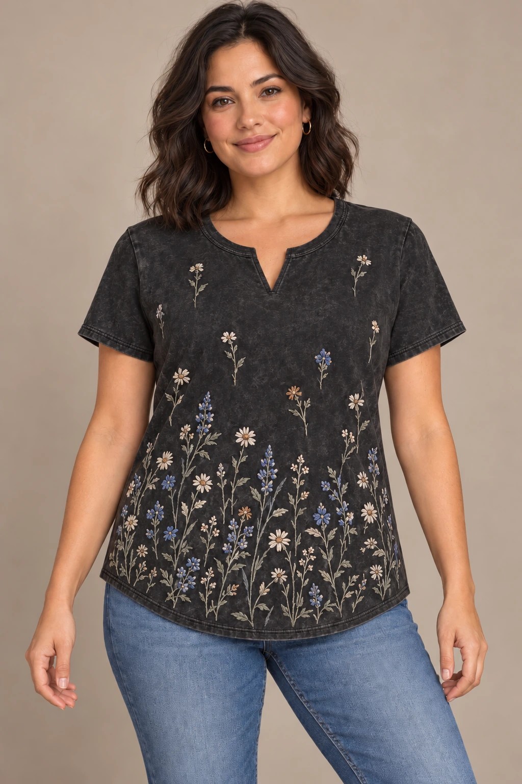 Prairie Stitch Gradient, Jet Black: front