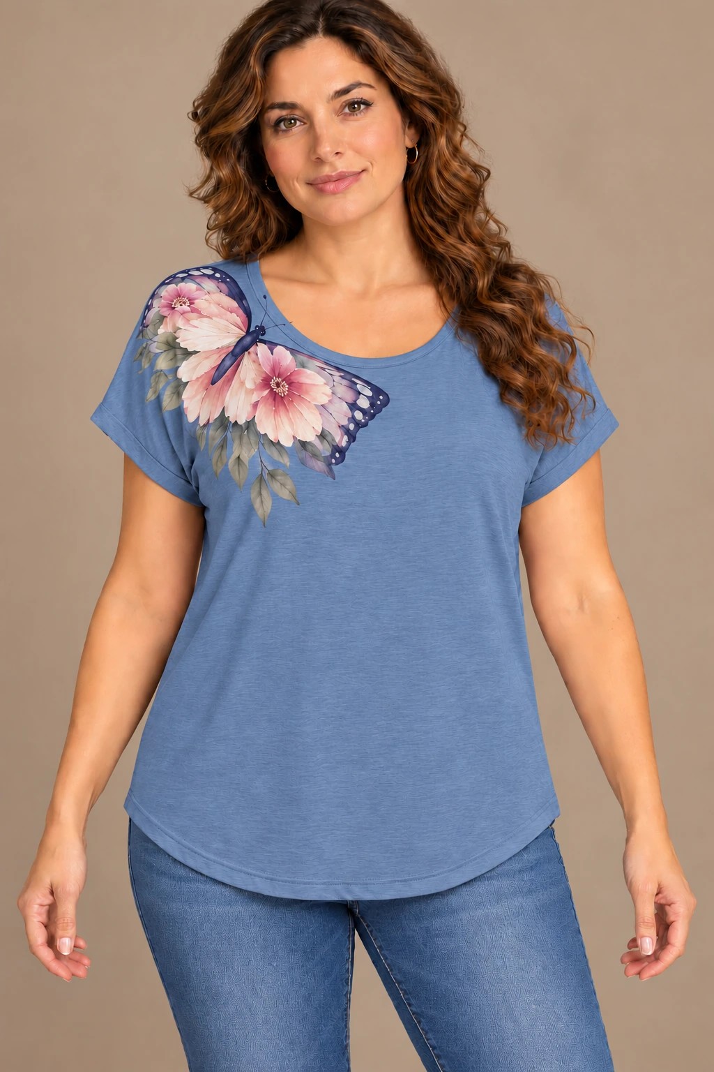 Over-the-Shoulder Flight, Denim Blue: front